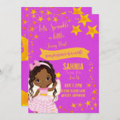 私たちのスター誕生日招待状カード (正面/裏面)