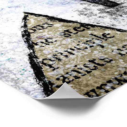 私たちのストイック豚のポスターのウォールアート ポスター (角)