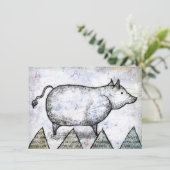 私たちのストイック豚グリーティングカード カード (スタンド正面)