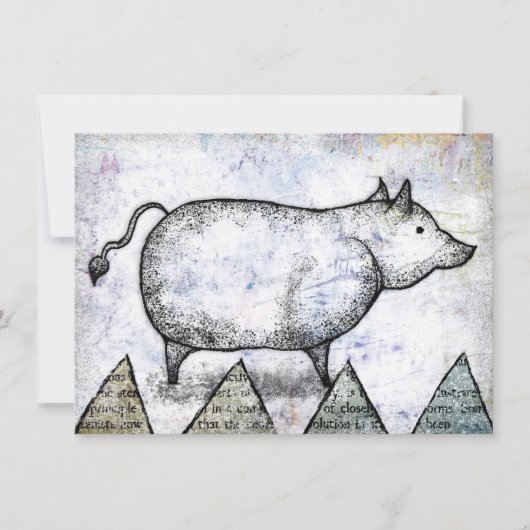 私たちのストイック豚グリーティングカード カード (正面)