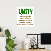 私たちのスピリチュアル生活の歴史 – Unity引用文 ポスター (ホームオフィス)