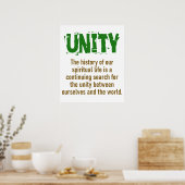 私たちのスピリチュアル生活の歴史 – Unity引用文 ポスター (キッチン)
