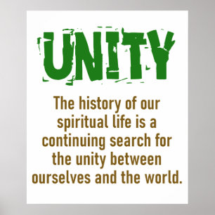 私たちのスピリチュアル生活の歴史 – Unity引用文 ポスター