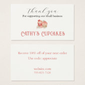 私たちのスモールビジネスをサポートしてくれてありがとう (正面&裏面)