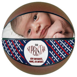 私たちのスーパースター赤、白、青のバスケットボール バスケットボール