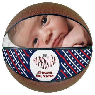 私たちのスーパースター赤、白、青のバスケットボール バスケットボール