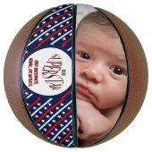 私たちのスーパースター赤、白、青のバスケットボール バスケットボール (縦)