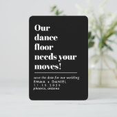 私たちのダンスフロアの面白い名言 ウェディング セーブザデート (スタンド正面)