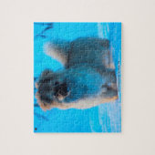 私たちのチベットスパニエル犬私たちの家族ペット ジグソーパズル (縦)