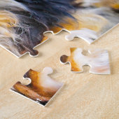 私たちのチベットスパニエル犬私たちの家族ペット ジグソーパズル (側面)