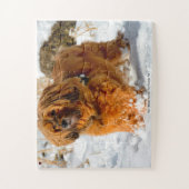 私たちのチベットテリア私たちの家族ペット ジグソーパズル (縦)