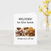 私たちのチームへようこそ カード (黄色い花)