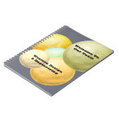 私たちのチームへようこそ パステル社員感謝祭 ノートブック (左側)