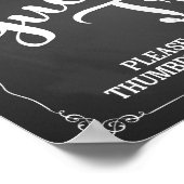 私たちのツリーゲストブックにあなたの拇印を書き留めてください ポスター (角)