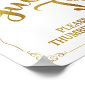 私たちのツリーゲストブックにあなたの拇印を書き留めてください ポスター (角)