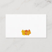 私たちのツリー秋結婚テーマの空白の座席表 プレイスカード (裏面)