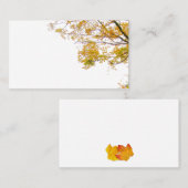 私たちのツリー秋結婚テーマの空白の座席表 プレイスカード (正面/裏面)