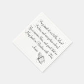 私たちのテーブルの主に出席する スタンダードカクテルナプキン (角)