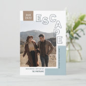 私たちのトラベルエスケープ | ボホ モダン フォト クリスマス (スタンド正面)