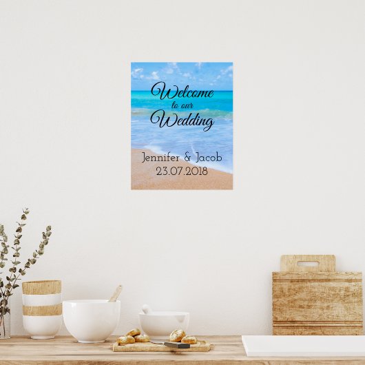 私たちのトロピカルウェディングデスティネーションへようこそ ポスター (キッチン)