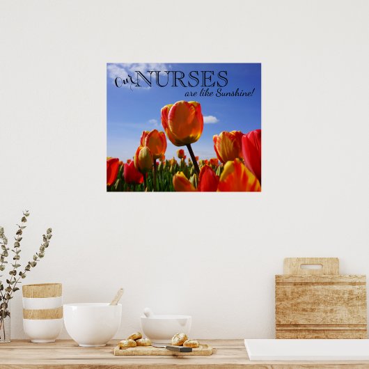 私たちのナースはサンシャインのようなものだ!ポスター看護ウィーク ポスター (キッチン)