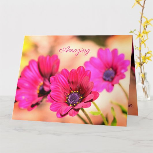 私たちのナース カード (黄色い花)