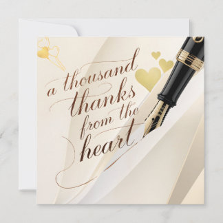 私たちのハートからあなたのサンキューカード