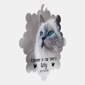 私たちのハートで永遠にペットの記念オーナメント オーナメントカード (右)