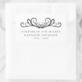 私たちのハートで永遠に繁栄する 長方形シール (バッグ)