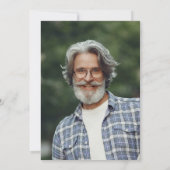 私たちのハートで永遠に舞う鳥の写真葬儀 招待状 (裏面)