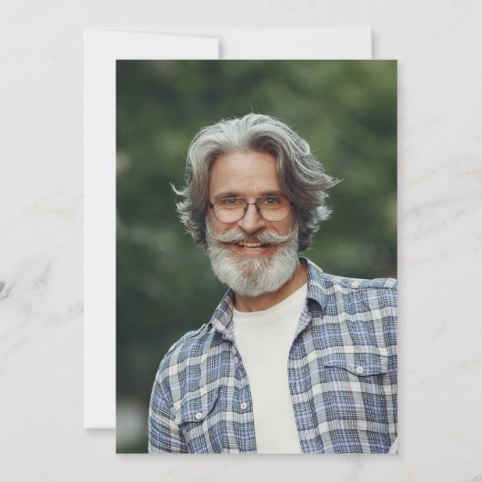 私たちのハートで永遠に舞う鳥の写真葬儀 招待状 (裏面)