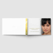 私たちのハートで永遠に葬儀の写真の白金ゴールド ゲストブック (全面)