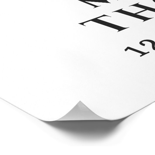 私たちのハートで永遠に葬儀の記念写真 ポスター (角)