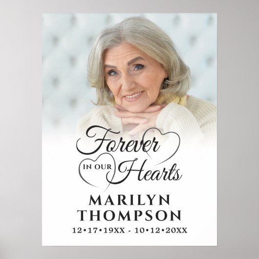私たちのハートで永遠に葬儀の記念写真 ポスター (正面)