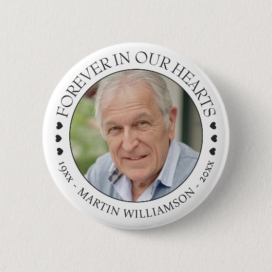 私たちのハートで永遠に記念写真 缶バッジ (正面)