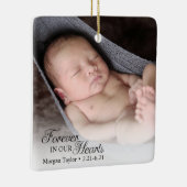 私たちのハートで永遠に記念子写真 セラミックオーナメント (右)