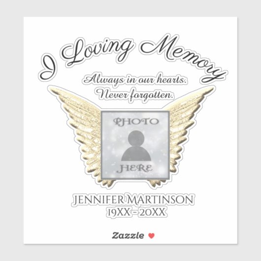 私たちのハートで永遠に記憶を愛して シール (シート)