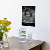 私たちのハートで永遠独身のに写真黒金ゴールド 箔ポスター (レイダウン (キッチン))