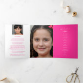 私たちのハートで葬儀プログラムサービス 三つ折りプログラム (内部)