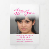 私たちのハートで葬儀プログラムサービス 三つ折りプログラム (カバー)