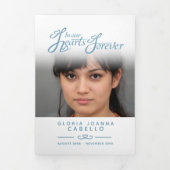 私たちのハートで葬儀プログラムサービス 三つ折りプログラム (カバー)