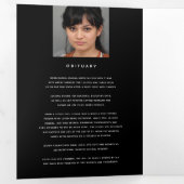 私たちのハートで葬儀プログラムサービス 三つ折りプログラム (内部最初)