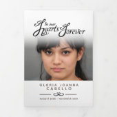 私たちのハートで葬儀プログラムサービス 三つ折りプログラム (カバー)