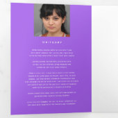 私たちのハートで葬儀プログラムサービス 三つ折りプログラム (内部最初)