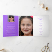 私たちのハートで葬儀プログラムサービス 三つ折りプログラム (内部)