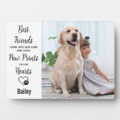 私たちのハートのポープリントPet Dogメモリアルプラーク フォトプラーク (正面)