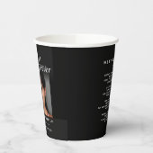 私たちのハートの葬儀は永遠に黒い詩と写真 紙コップ (左)