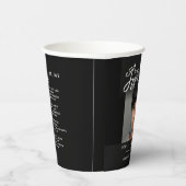 私たちのハートの葬儀は永遠に黒い詩と写真 紙コップ (右)