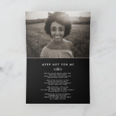 私たちのハートの葬儀は永遠に黒い詩 カード (内部)