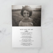 私たちのハートの葬儀は永遠に黒い詩 サンキューカード (内部)